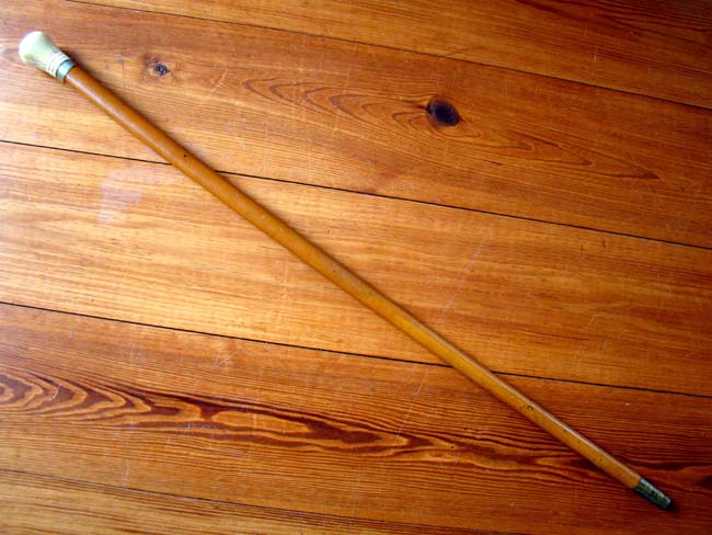A fine 19th century Sea Captain's cane with walrus ivory knob circa 1850 — image 2